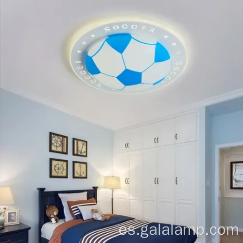 Lámpara de techo LED de fútbol de dibujos animados controlados a distancia